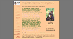 Desktop Screenshot of doberman-rescue.com