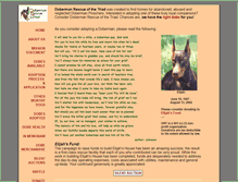 Tablet Screenshot of doberman-rescue.com
